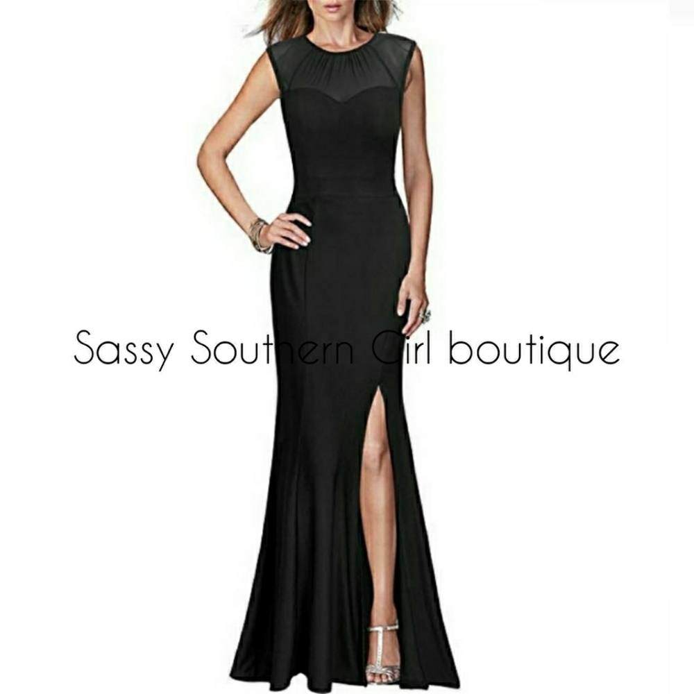 🆕⭐Black mesh formal maxi dress⭐